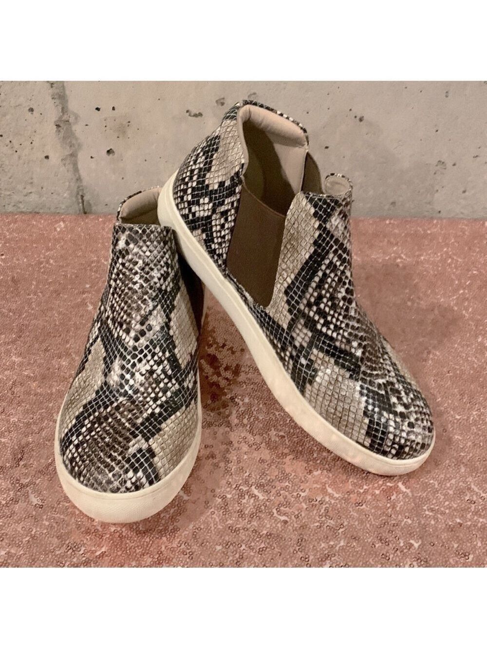 Coconuts by Matisse Harlan Faux Snakeskin Slip In Sneaker - Size 8